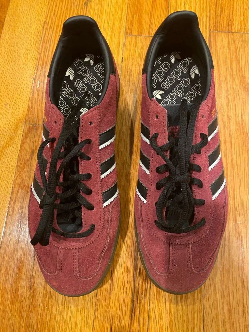 Men's 8 / Women's 9 - adidas Handball Spezial Maroon Black - IG61 - used, no box